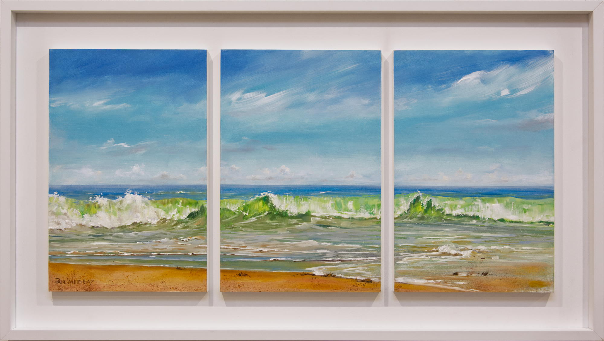  BOOMER BEACH - Port Elliot, South Australia - Oil - 63x113cm - SOLD 