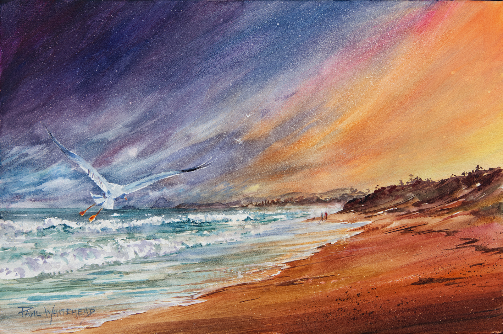  WATSONS GAP - Port Elliot, South Australia - Mixed Media 45x30cm  